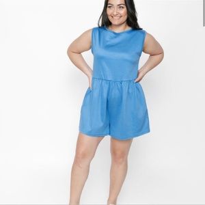 NWT Smash + Tess The Universal Shorty Romper in Bubbly Blue, Size 4x